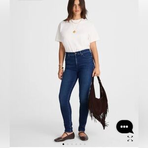 Madewell 10” high rise skinny blue jean
